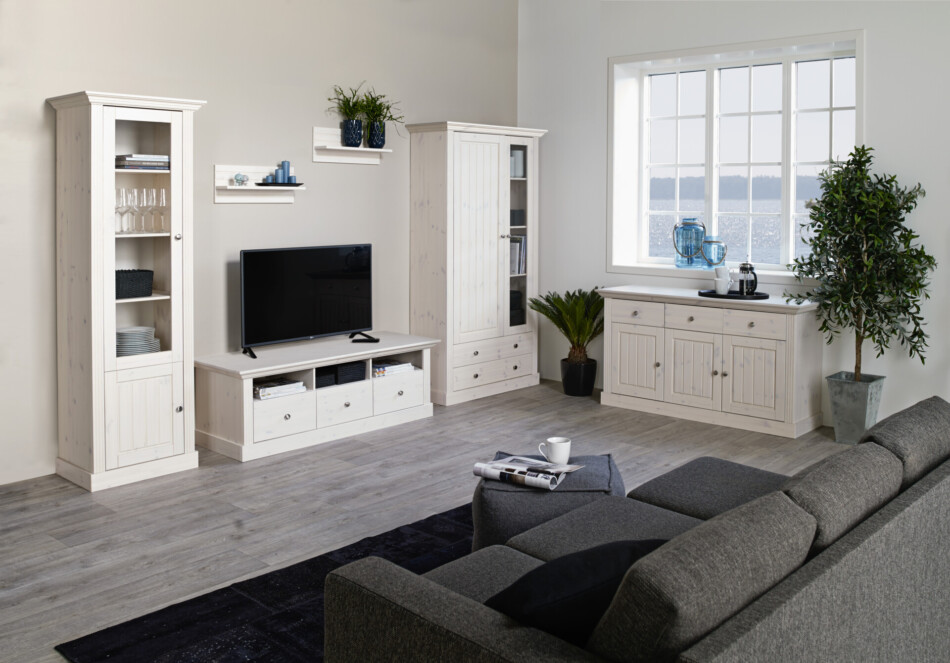 MONACO Szafka RTV biały/sosna - zdjęcie 4