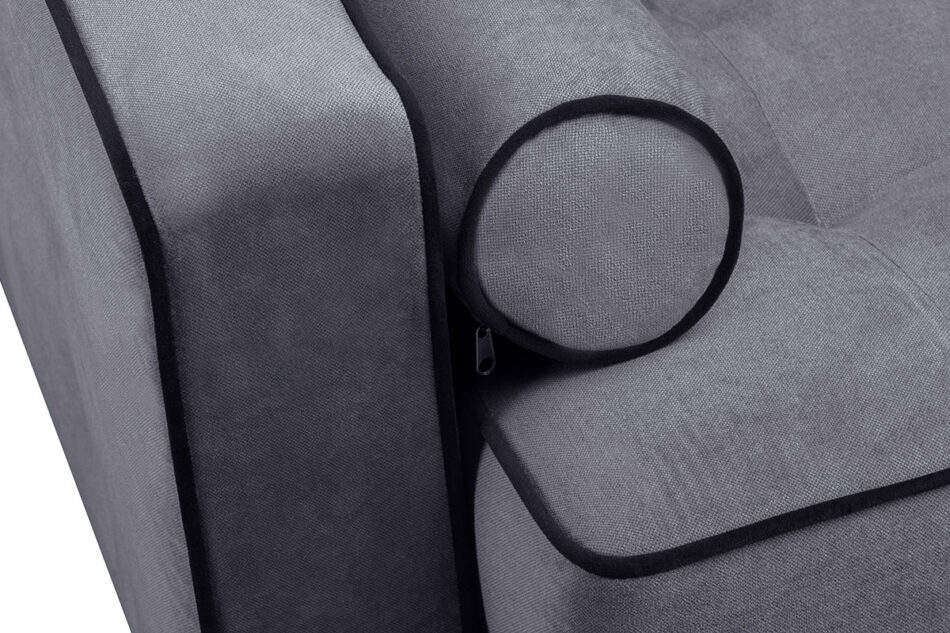 DOZER Sofa 3 szary/czarny - zdjęcie 5