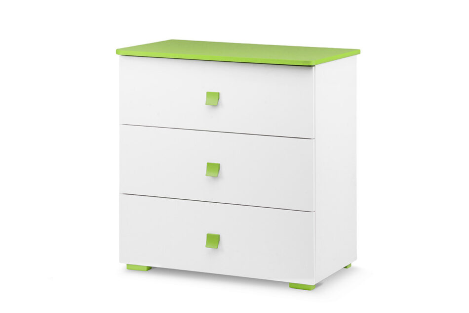 PABIS Zestaw meble do pokoju dziecka zielone 4 elementy biały/zielony - zdjęcie 6