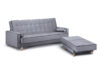 DOZER Sofa 3 szary/czarny - zdjęcie 2