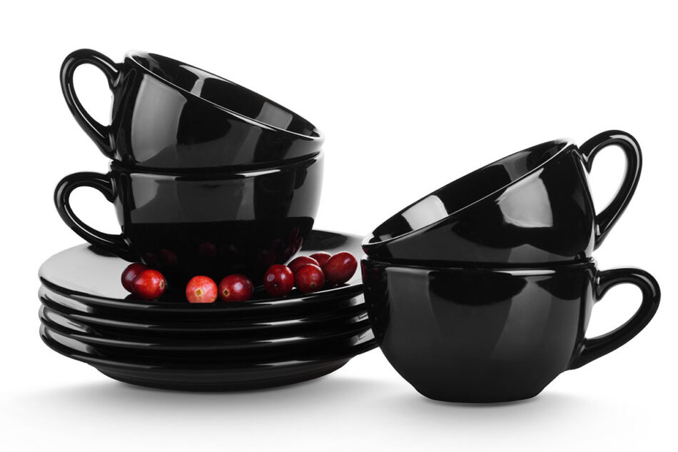 LUPIN Filiżanka do herbaty czarny - zdjęcie 4