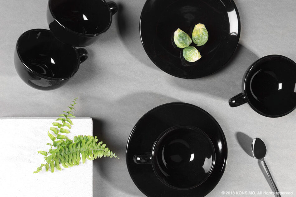 LUPIN Filiżanka do herbaty czarny - zdjęcie 3