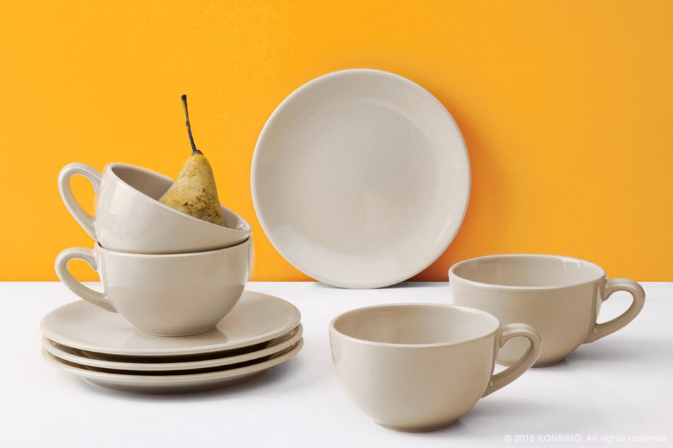 LUPIN Filiżanka do herbaty beżowy - zdjęcie 3