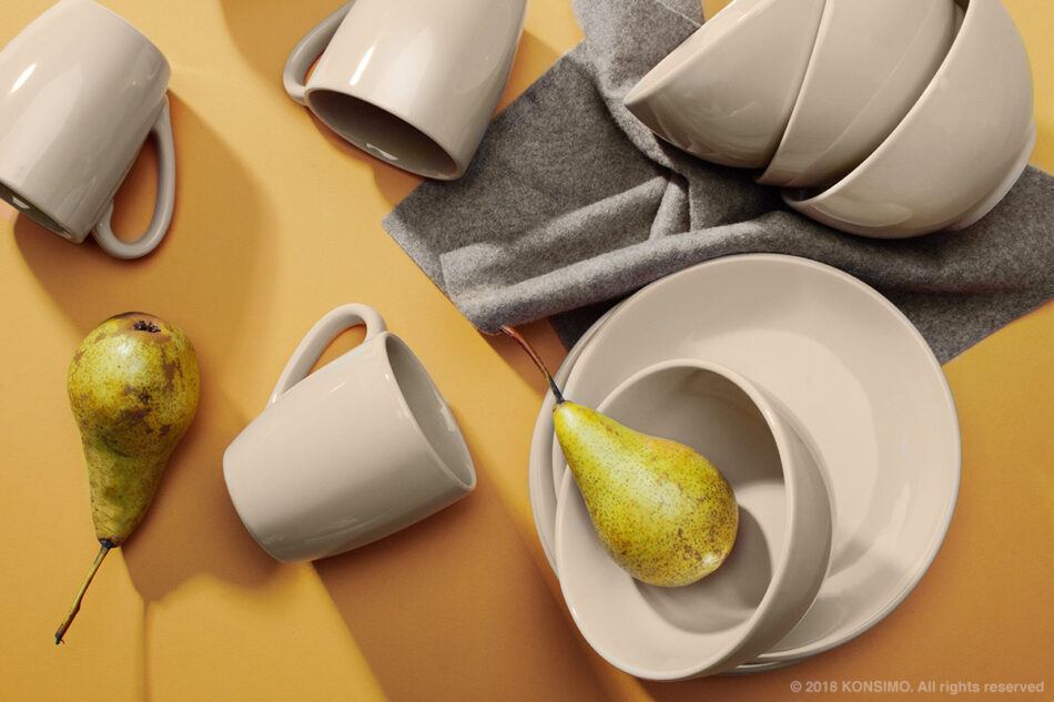 LUPIN Miska beżowy - zdjęcie 4