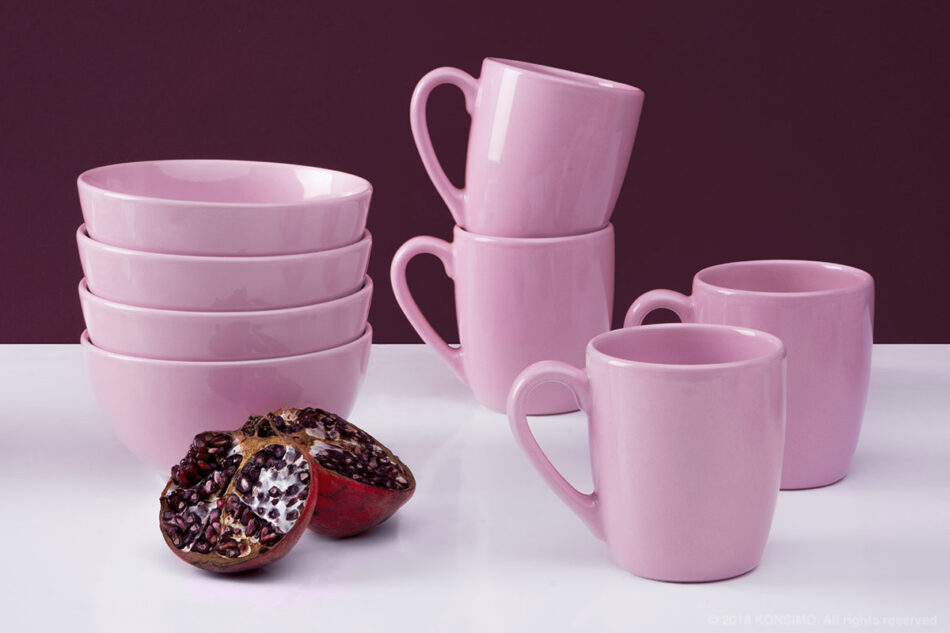 LUPIN Miska różowy - zdjęcie 1