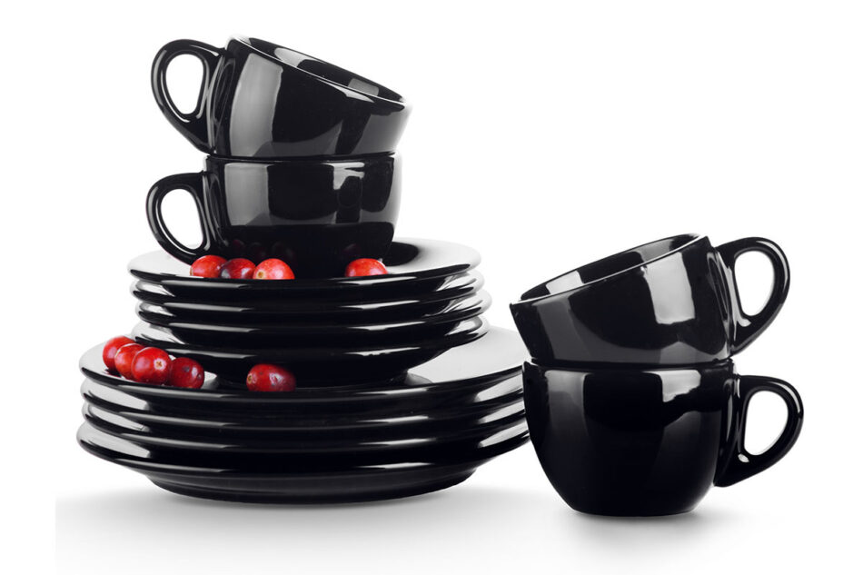 LUPIN Spodek filiżanki do kawy czarny - zdjęcie 3