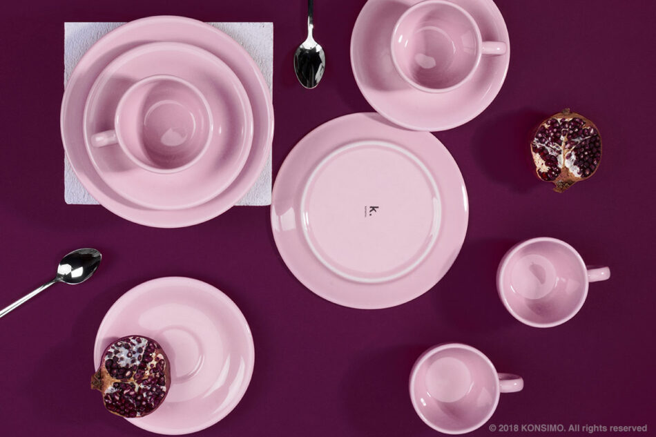 LUPIN Spodek filiżanki do kawy różowy - zdjęcie 2