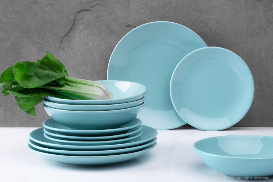 LUPIN Zestaw obiadowy, 12 os. (36el) miętowy - zdjęcie 0