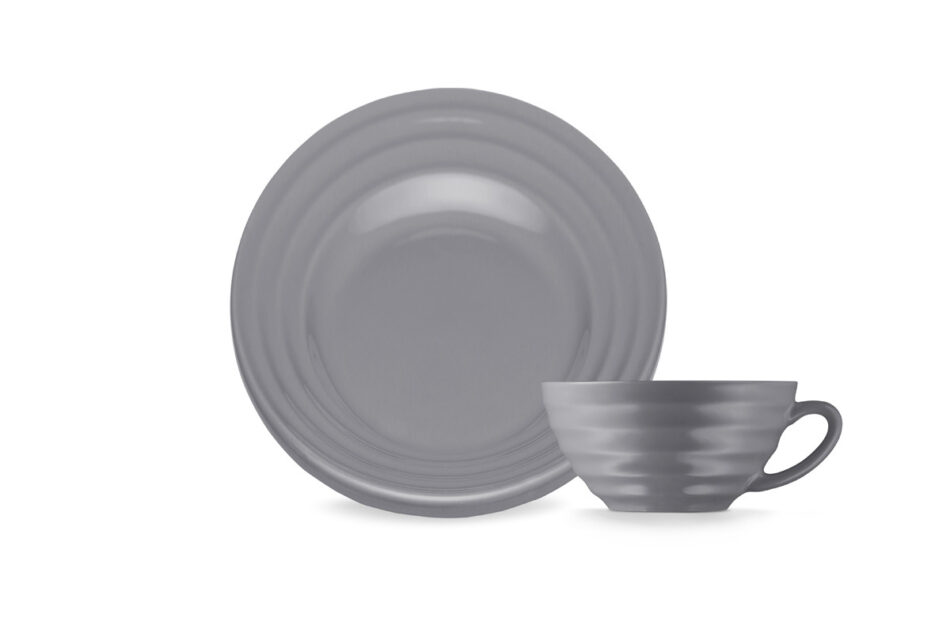 SCILLA Zestaw herbaciany, 4 os. (8 el) szary - zdjęcie 5