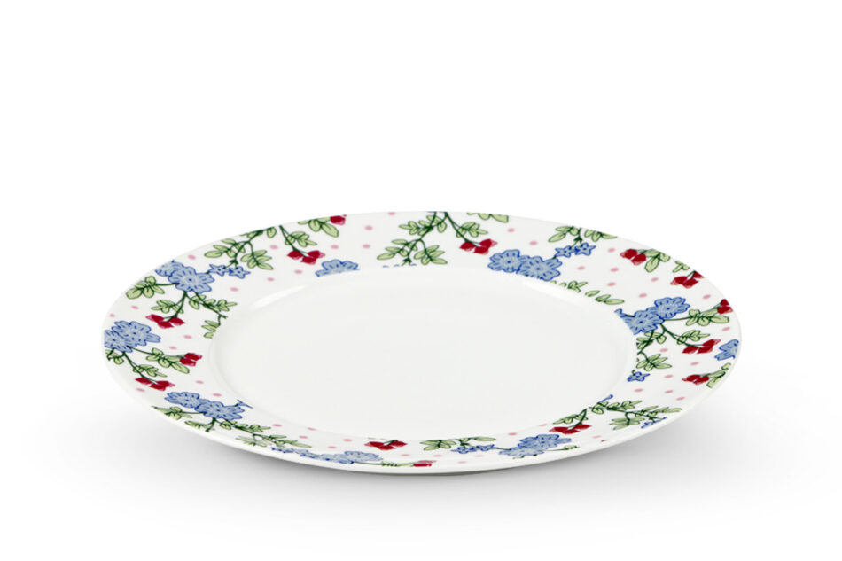 IRIS Talerz deserowy biały/niebieski/zielony/różowy - zdjęcie 0