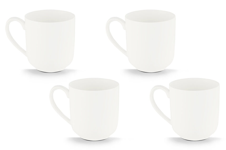 RESEDA Zestaw kubków, 4 os. (4 el) biały - zdjęcie 0