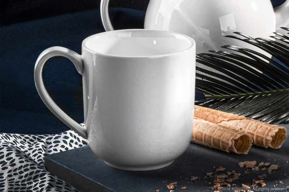 RESEDA Zestaw kubków, 4 os. (4 el) biały - zdjęcie 6