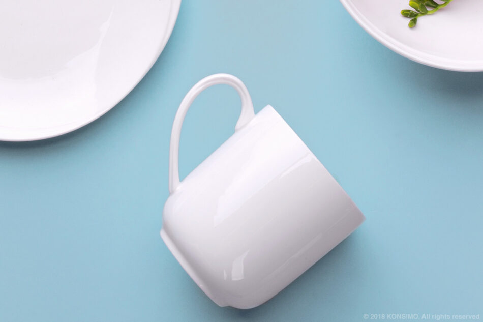 RESEDA Zestaw kubków, 4 os. (4 el) biały - zdjęcie 4