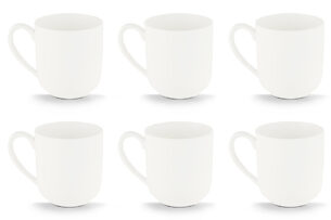 RESEDA, https://dev1-mda.konsimo.pl/kolekcja/reseda/ Zestaw kubków, 6 os. (6 el) biały - zdjęcie