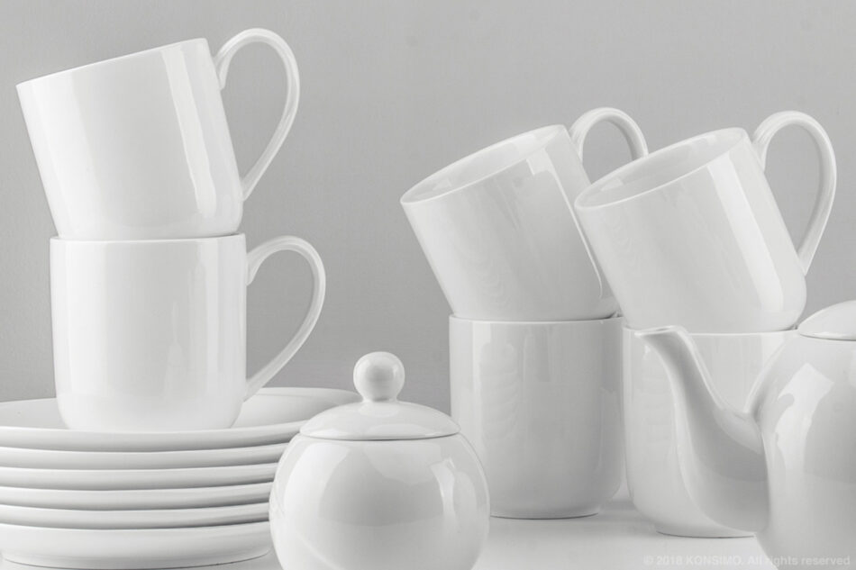 RESEDA Zestaw kubków, 6 os. (6 el) biały - zdjęcie 2