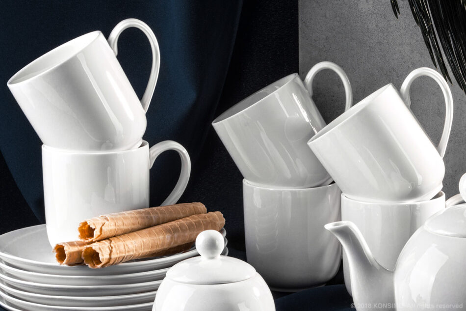 RESEDA Zestaw kubków, 6 os. (6 el) biały - zdjęcie 5