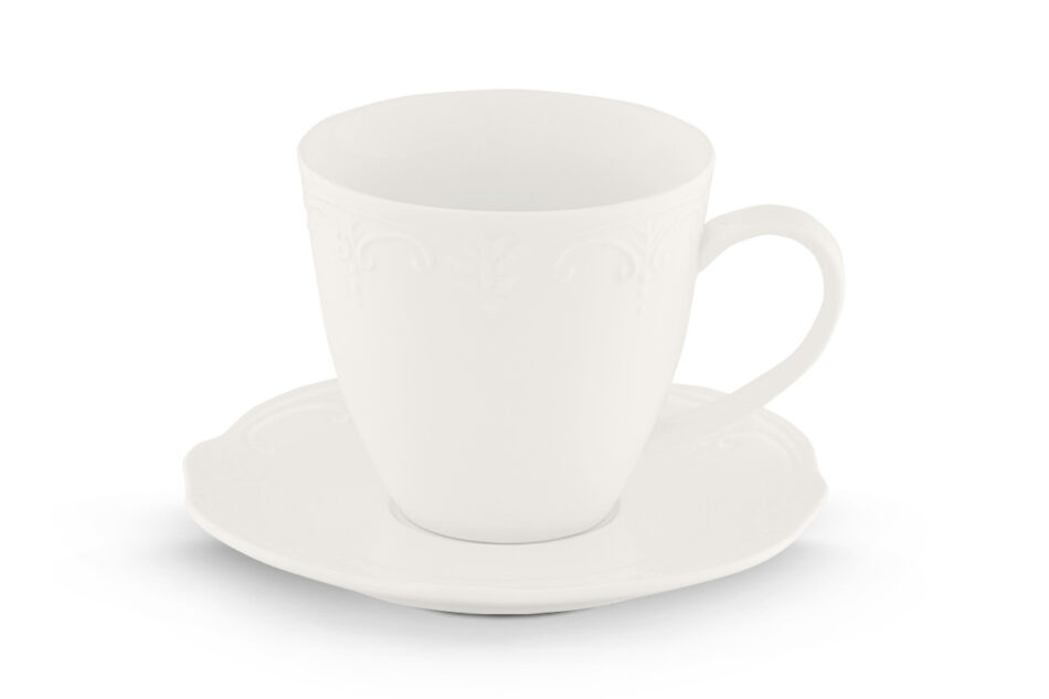 SOLANA Filiżanka ze spodkiem kremowy - zdjęcie 0