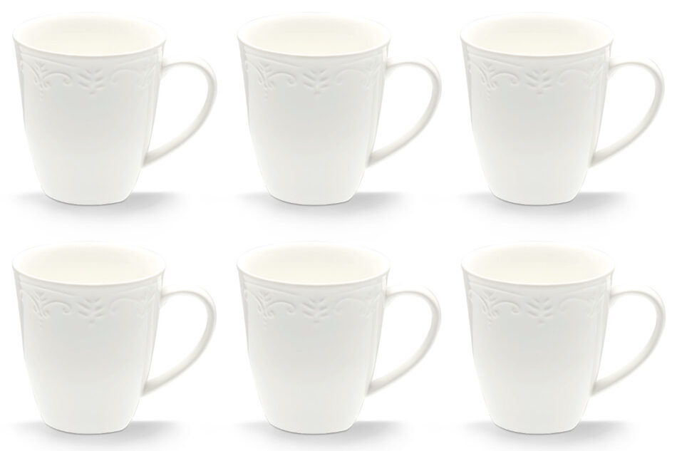 SOLANA Zestaw kubków, 6 os. (6 el) kremowy - zdjęcie 0