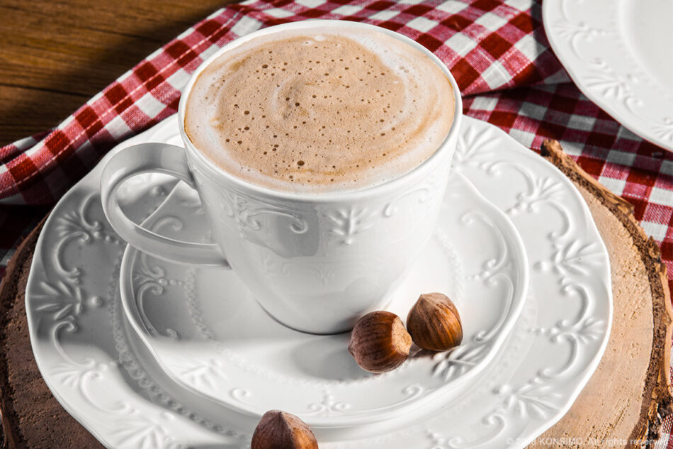 SOLANA Zestaw filiżanek do kawy, 6 os. (12 el) kremowy - zdjęcie 1