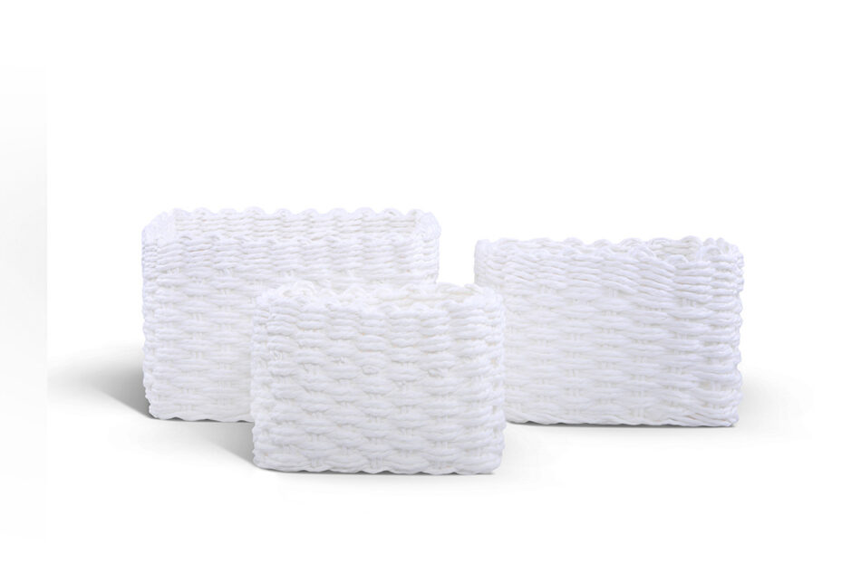 DELIA Kosz biały - zdjęcie 1