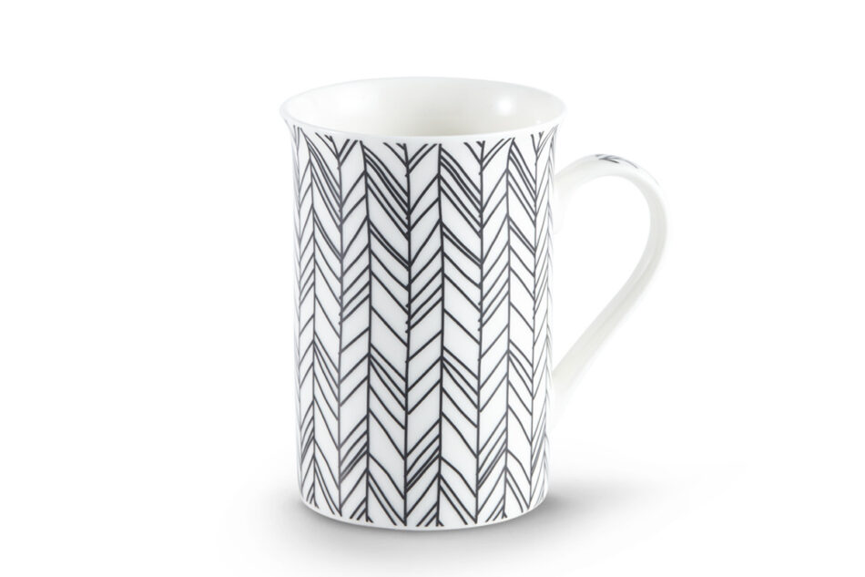 COREUS Kubek biały/czarny - zdjęcie 1