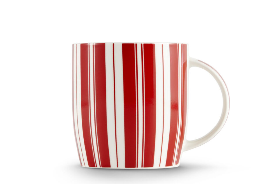 HYLES Kubek biały/czerwony - zdjęcie 0