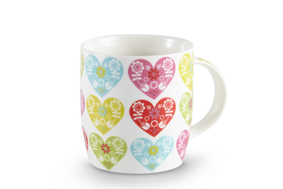 HELOPI Kubek biały/wielokolorowy - zdjęcie 1