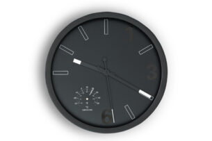 TEMPO, https://dev1-mda.konsimo.pl/kolekcja/tempo/ Zegar czarny - zdjęcie