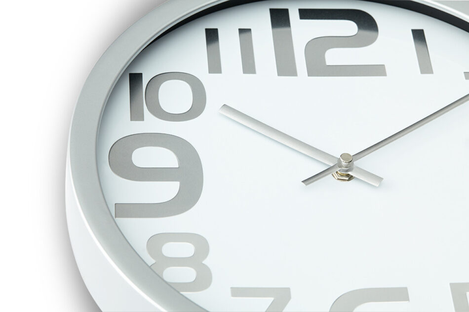 TEMPO Zegar srebrny - zdjęcie 1