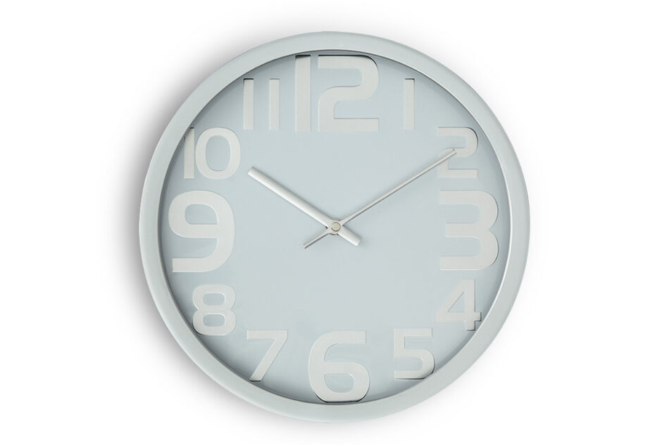 TEMPO Zegar srebrny - zdjęcie 0