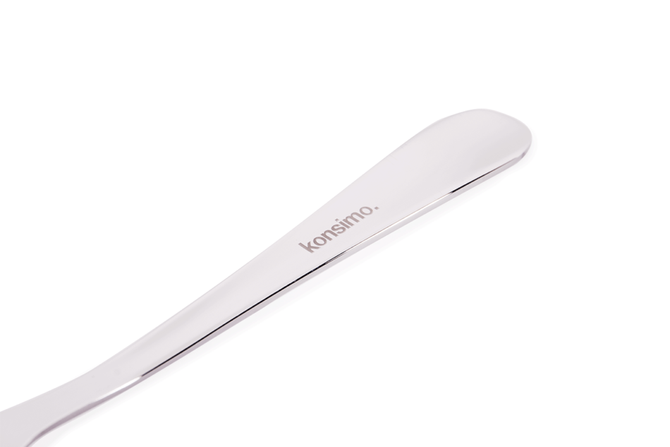 BRYON Widelec do ciasta srebrny - zdjęcie 2