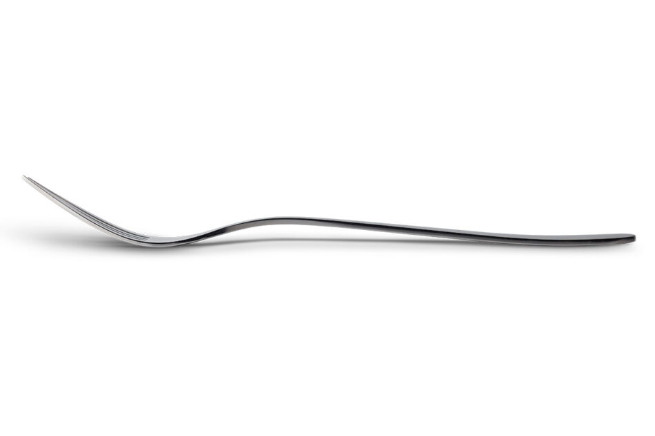 BRYON Widelec stołowy srebrny - zdjęcie 1