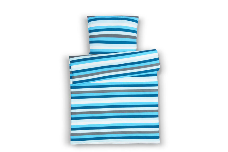 VIOLI Komplet pościeli turkusowy/biały/szary - zdjęcie 5