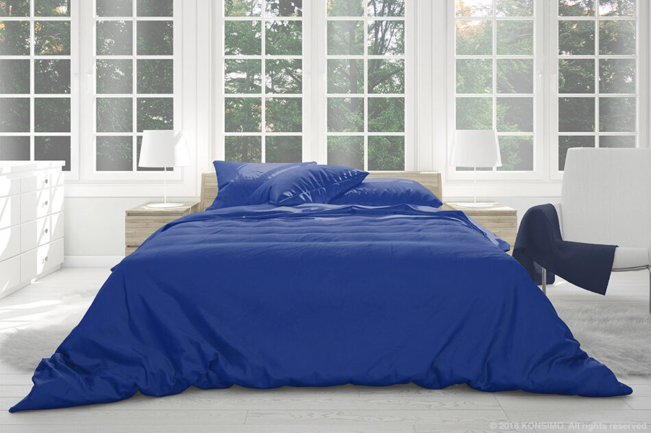 SOLIDI Komplet pościeli granatowy - zdjęcie 2