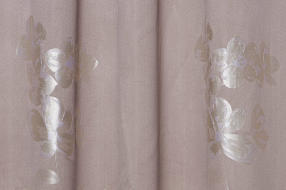 FLORE Zasłona szarobrązowy - zdjęcie 2