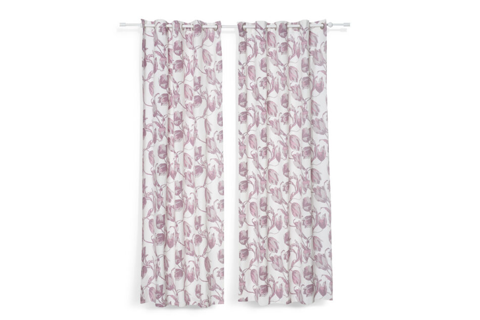 FLORE Zasłona fioletowy/kremowy - zdjęcie 1