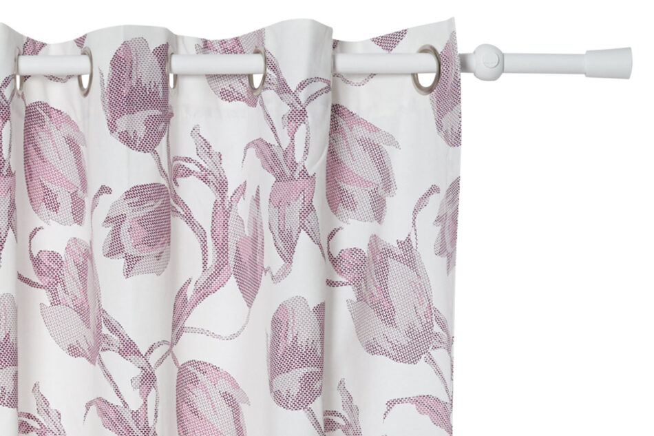 FLORE Zasłona fioletowy/kremowy - zdjęcie 0