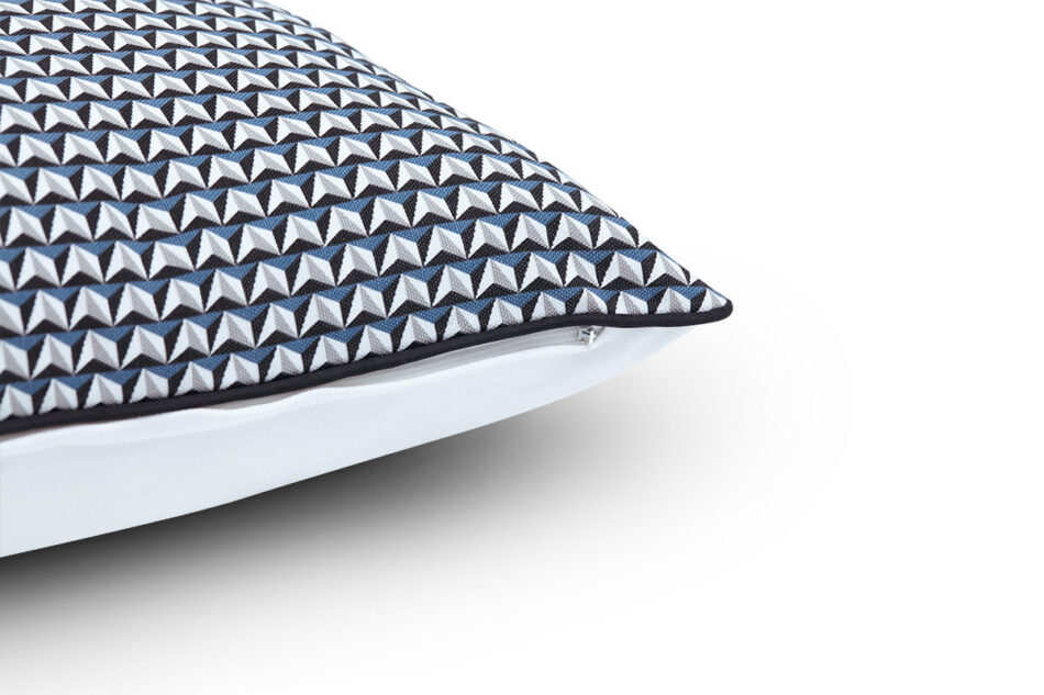 ERIG Poszewka na poduszkę czarny/biały - zdjęcie 1