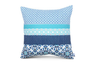 ERIG, https://dev1-mda.konsimo.pl/kolekcja/erig/ Poszewka na poduszkę granatowy/zielony/biały - zdjęcie