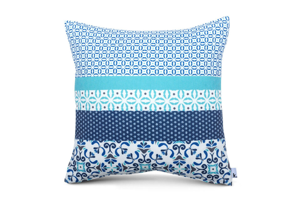 ERIG Poszewka na poduszkę granatowy/zielony/biały - zdjęcie 0