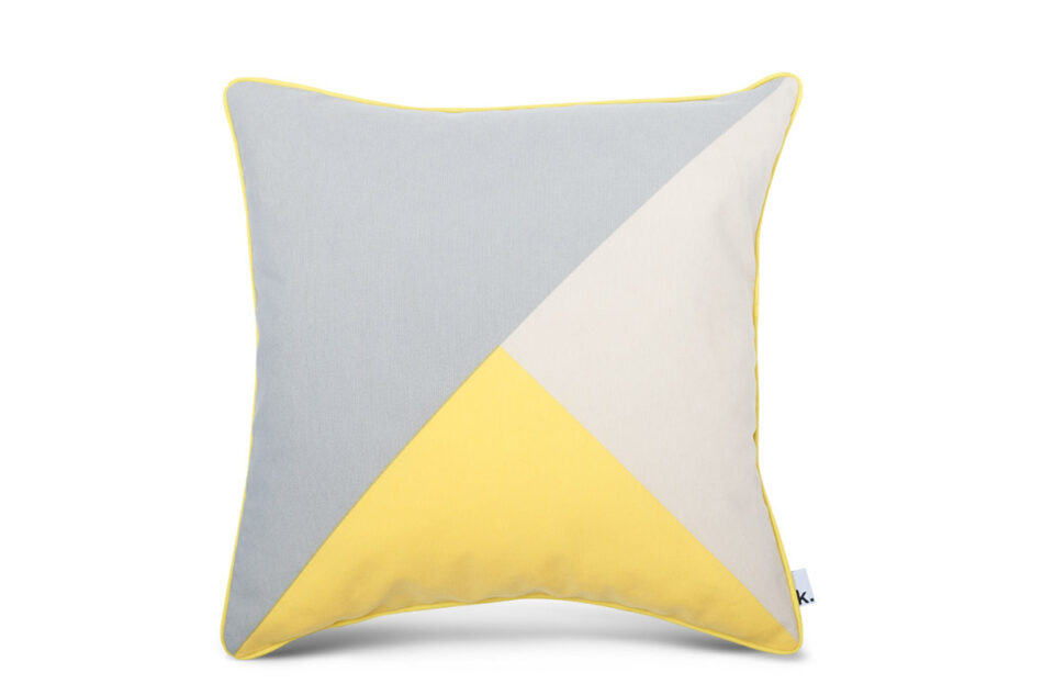 SEDI Poszewka na poduszkę żółty/szary - zdjęcie 0