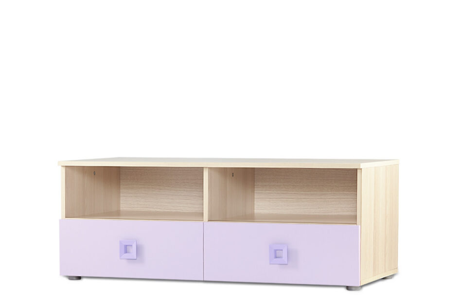 JOY Szafka RTV jesion/fioletowy - zdjęcie 1