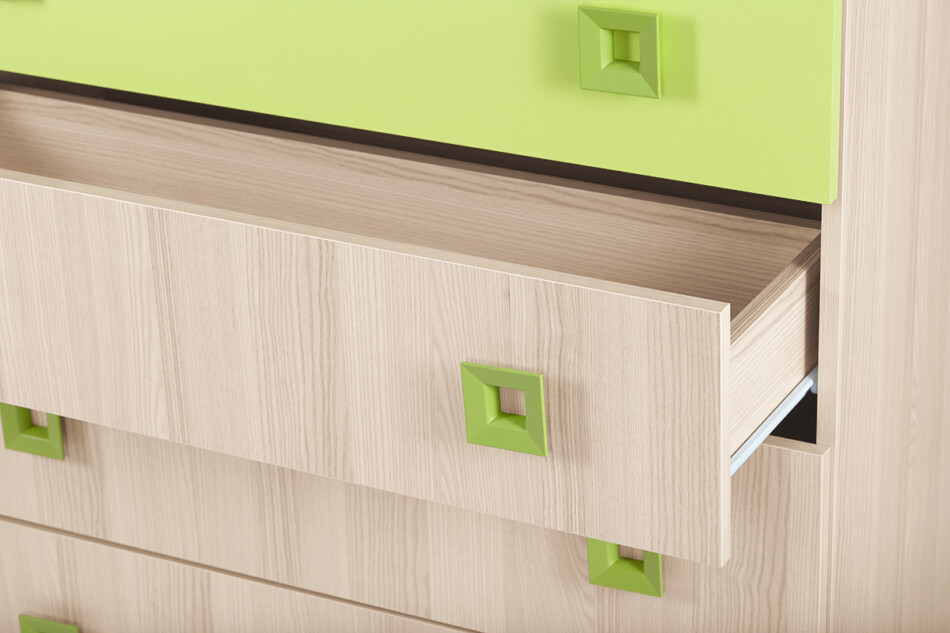 FINKO Komoda jesion/zielony - zdjęcie 3