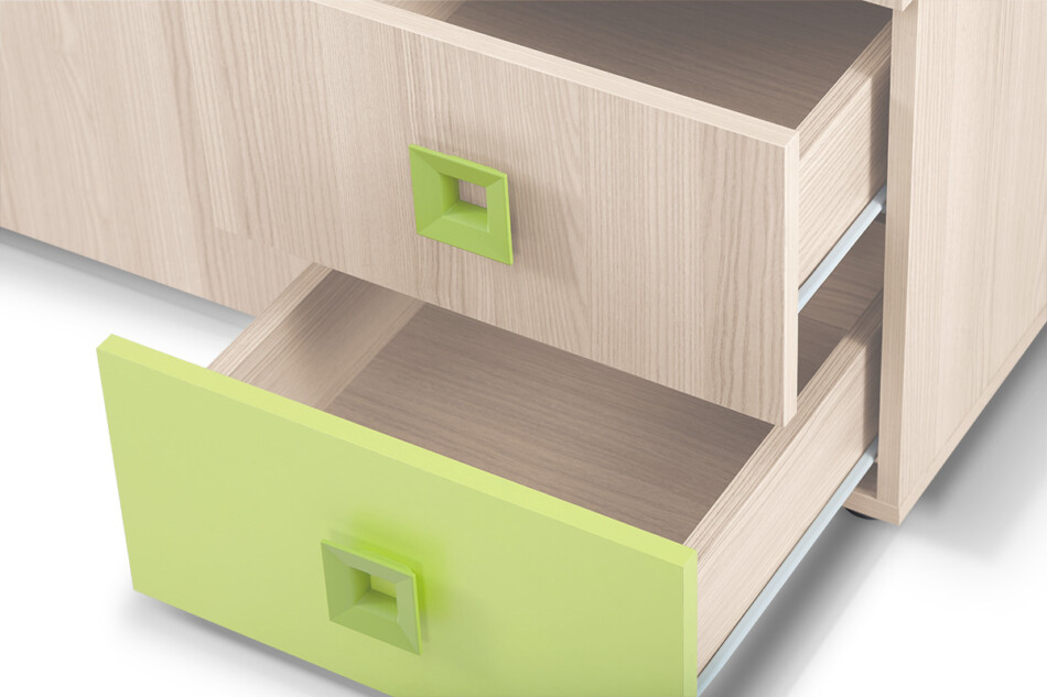 FINKO Szafa jesion/zielony - zdjęcie 6