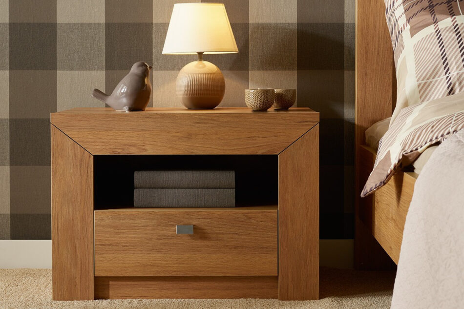 CALDO Zestaw sypialnia 160 dąb naturalny - zdjęcie 10