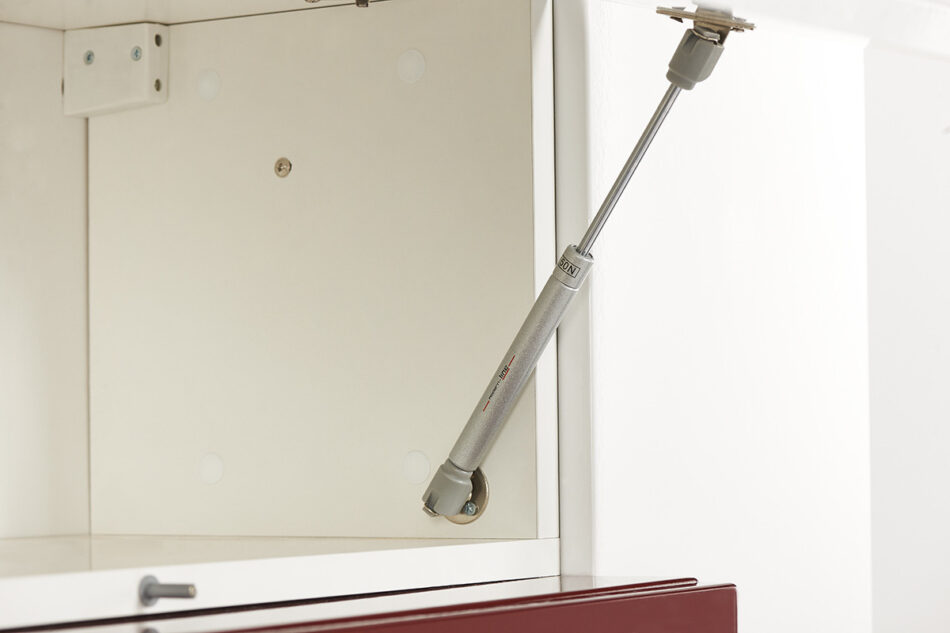 ALORE Regał wiszący biały/biały połysk/czerwony połysk - zdjęcie 3