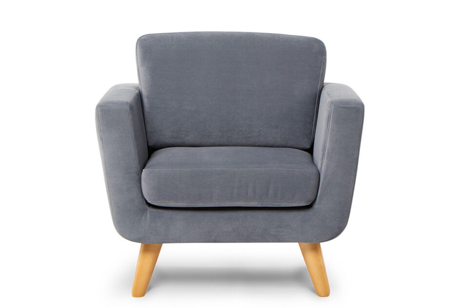 TAGIO Szary fotel skandynawski szary - zdjęcie 0