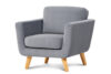 TAGIO Szary fotel skandynawski szary - zdjęcie 3