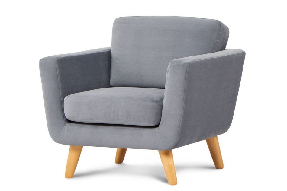 TAGIO Szary fotel skandynawski szary - zdjęcie 2