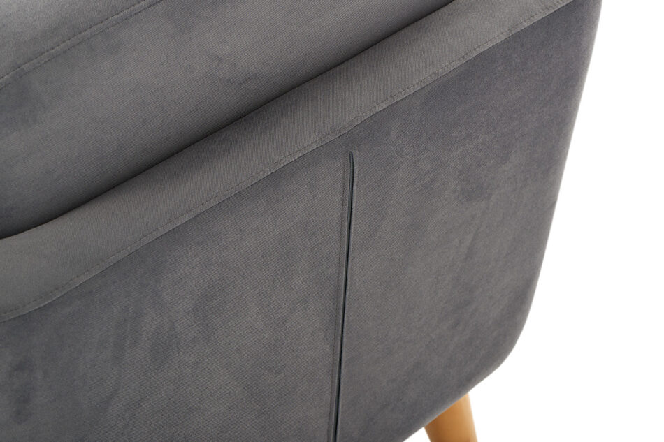 TAGIO Szary fotel skandynawski szary - zdjęcie 5